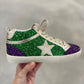 Mardi Gras Mid-Rise Glitter Sneakers- PGG