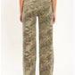 Far Out High Rise Wide Leg- Hideaway Camo