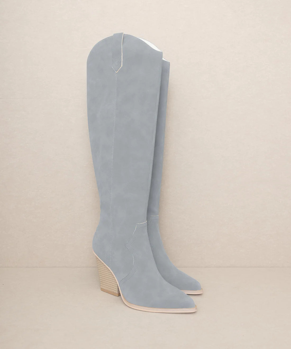 Saipan Knee High Boot- Slate Blue