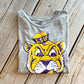 LSU Sailor Mike Crop Tee- Grey