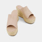 Jodie Platform Sandal- Nude