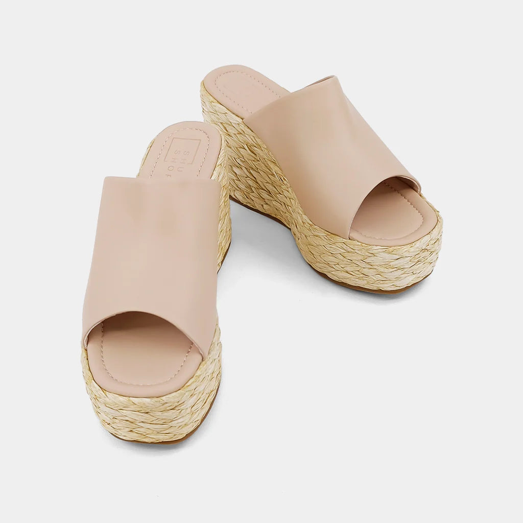 Jodie Platform Sandal- Nude