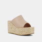 Jodie Platform Sandal- Nude
