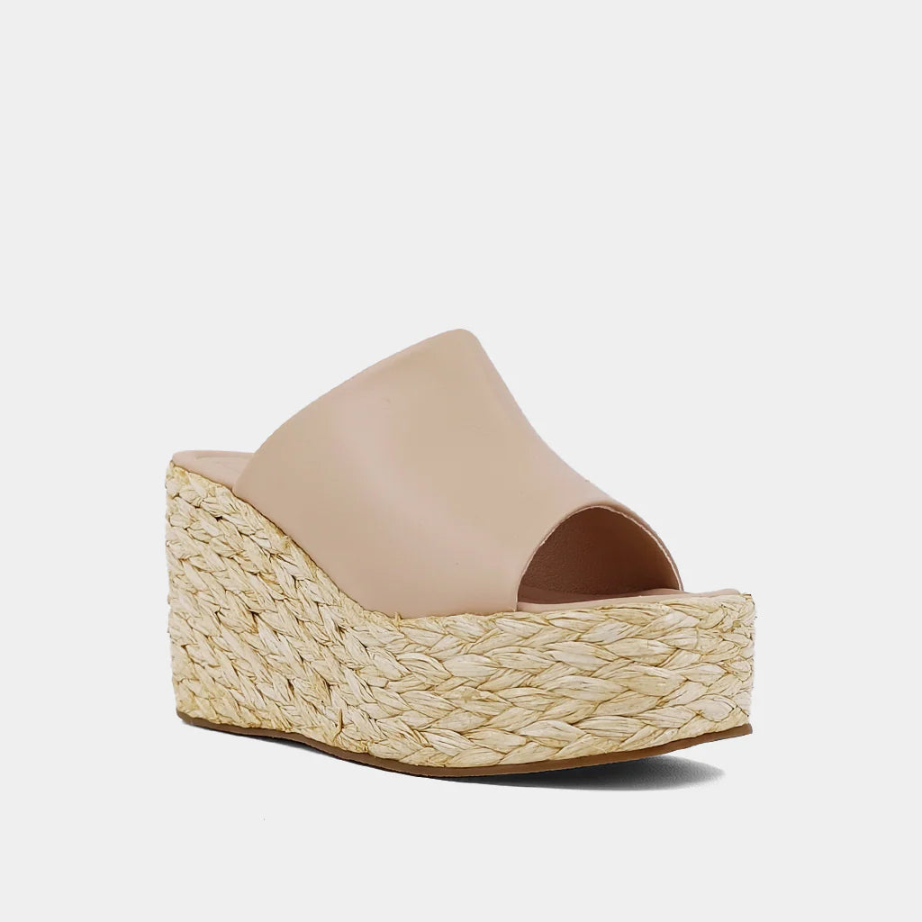 Jodie Platform Sandal- Nude