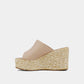 Jodie Platform Sandal- Nude