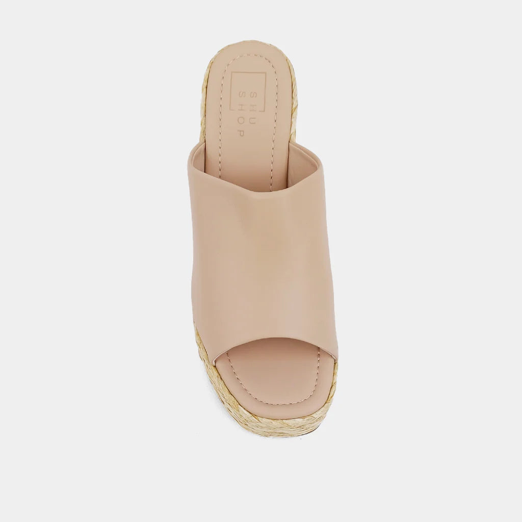 Jodie Platform Sandal- Nude