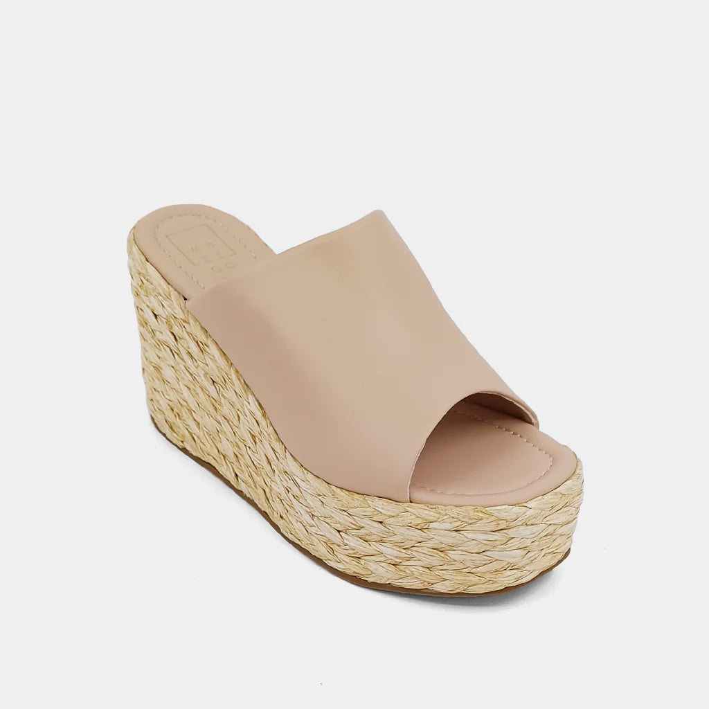 Jodie Platform Sandal- Nude