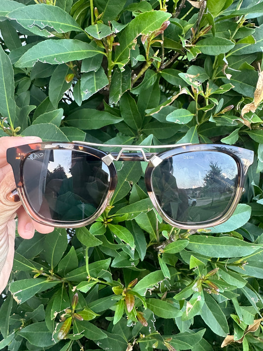 Sunglasses- Demi Brown Tortoise/Blk Lens