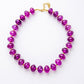 Bauble Bead with Gold Bead Necklace - Lavender