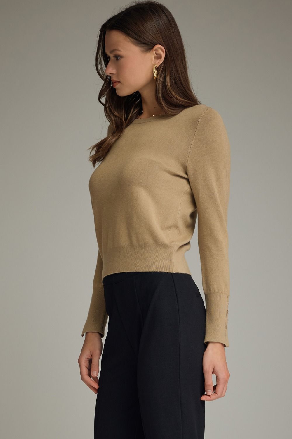 Porter Lightweight Sweater- Camel