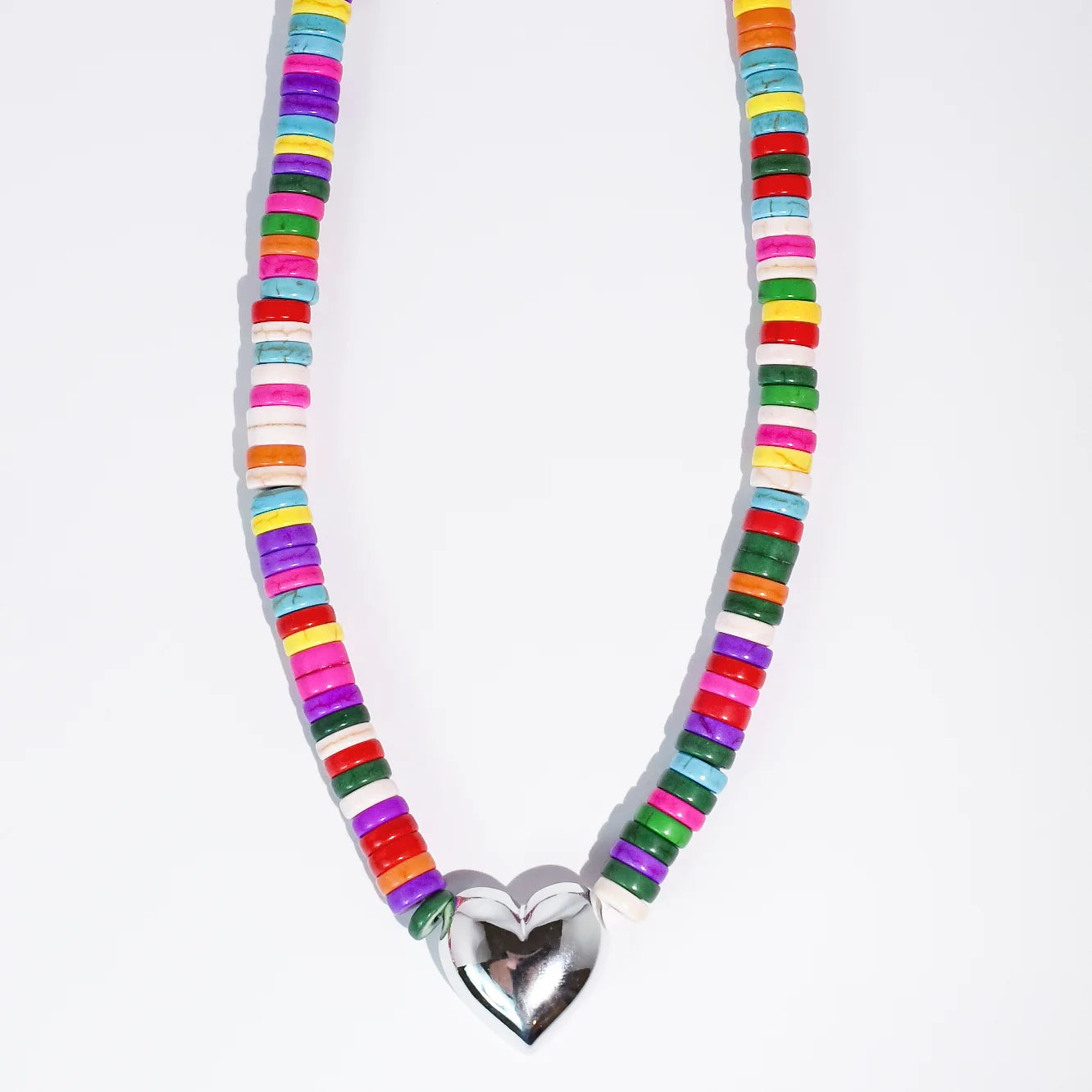 Hey Girlie Silver Necklace