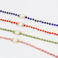 Glowy Bean Necklace- Blue