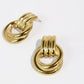 Vintage Stud Earrings- Gold