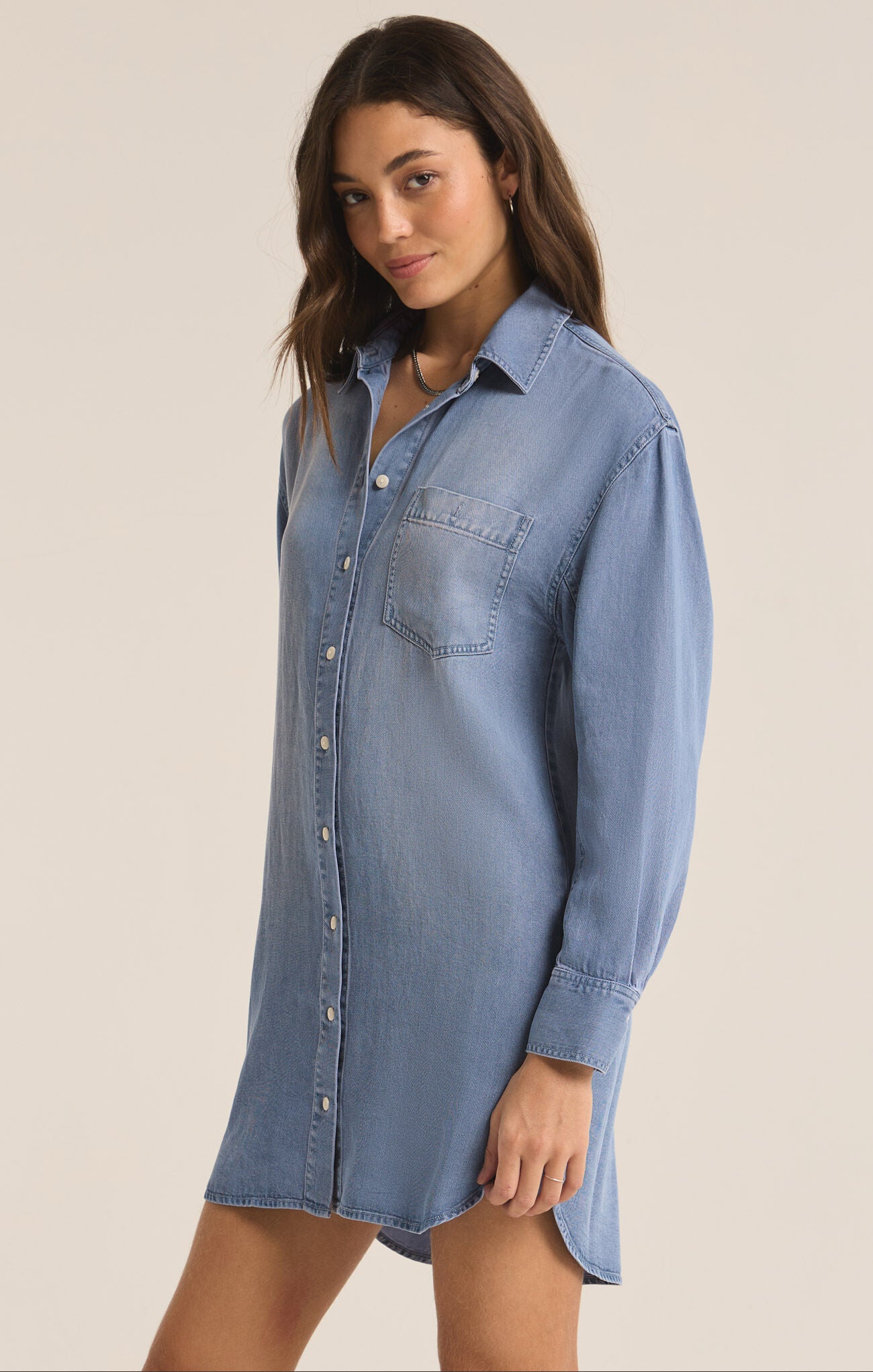 Z Supply Dover Denim Dress- Blue