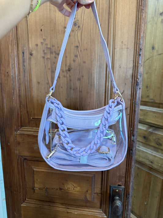 Mimi Clear Bag- Lavender