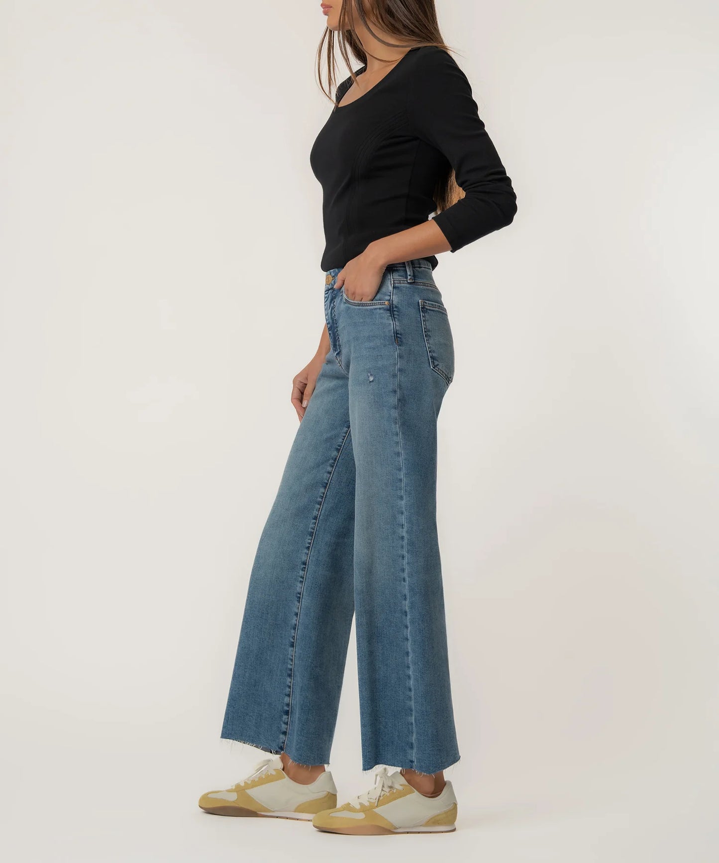 Meg (Regent) HR Wide Leg Denim
