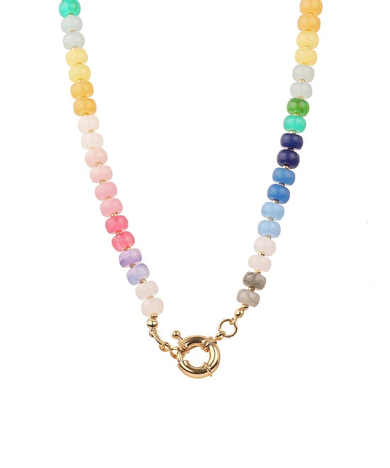 Hoyer Marble Bead Necklace- Multi