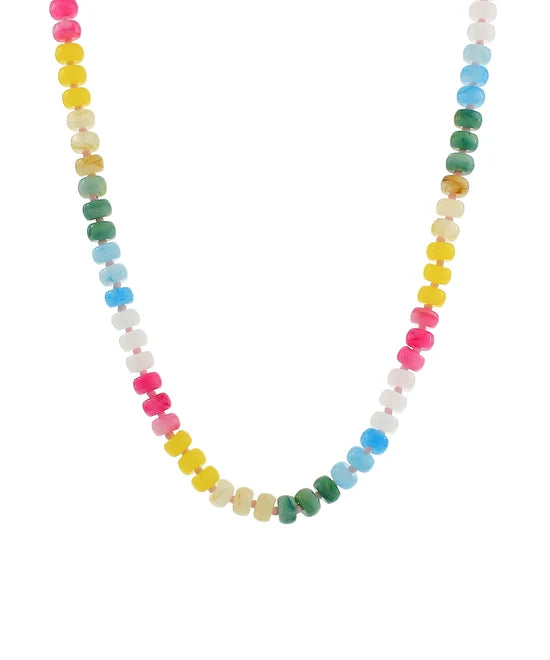 Kenzie Color Bead Necklace- Multi