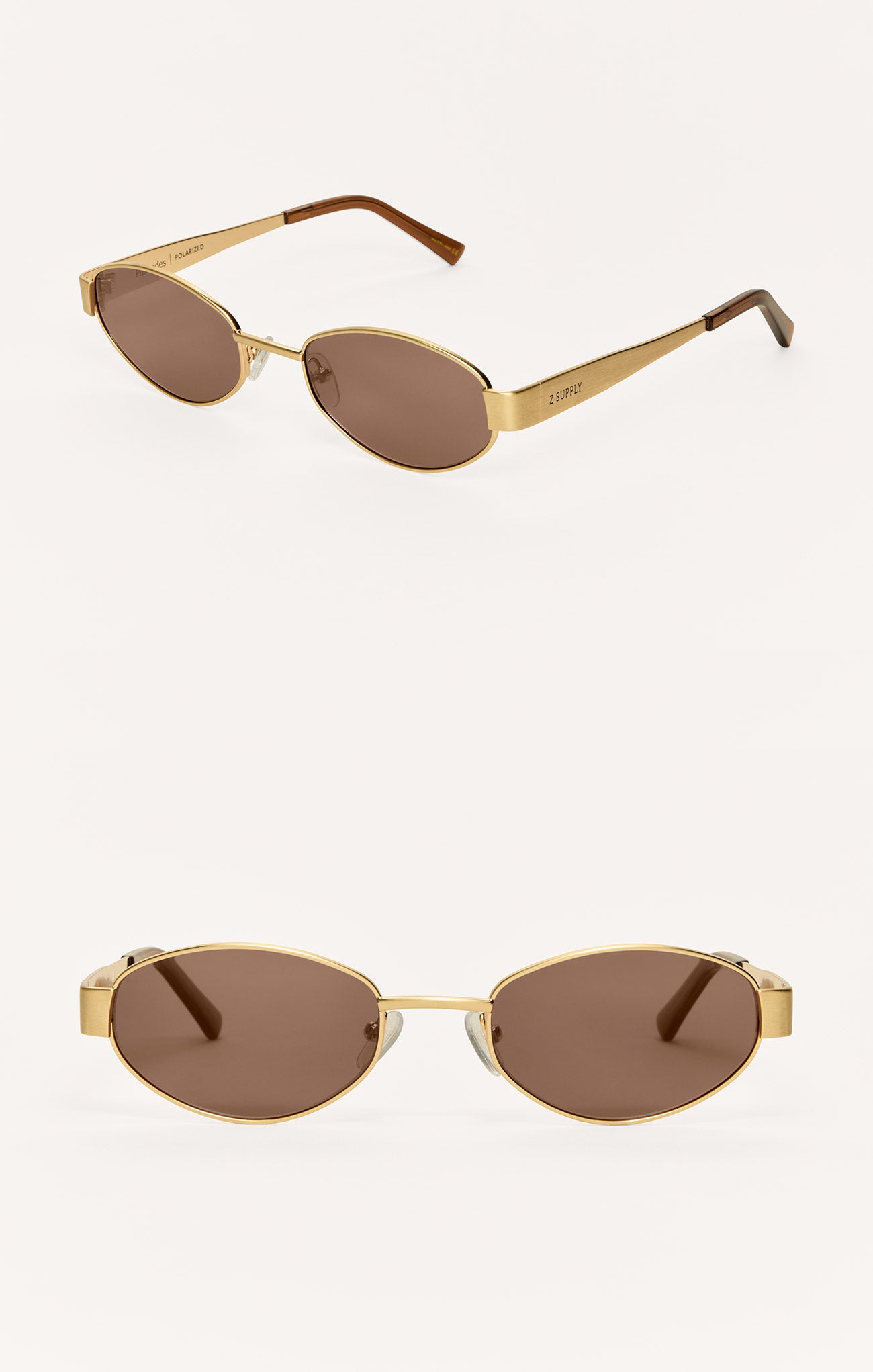 Sunglasses- Z Supply Palisades Satin Gold