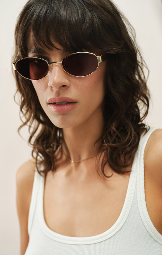 Sunglasses- Z Supply Palisades Satin Gold