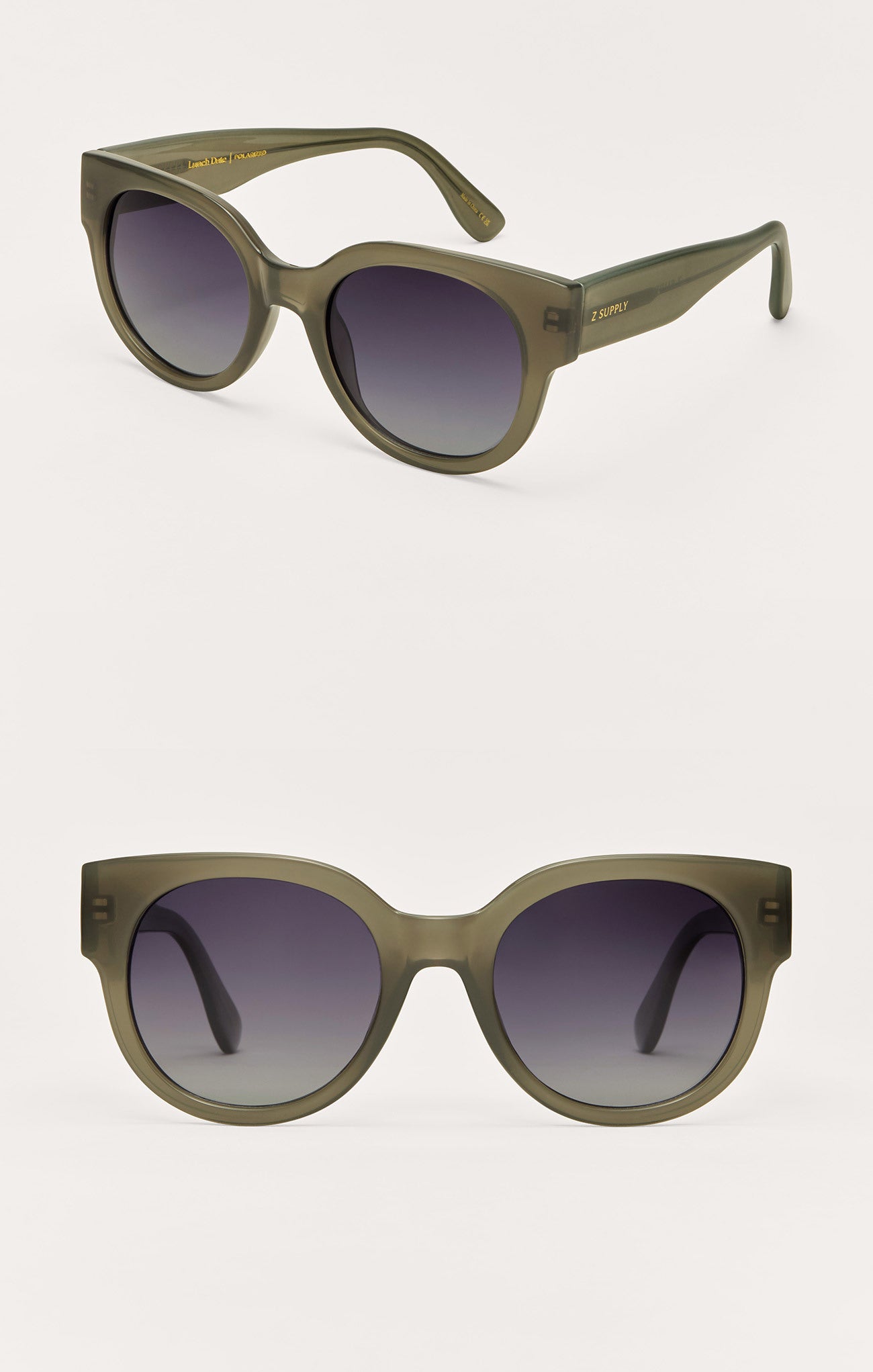 Sunglasses- Z Supply Lunch Date Olive