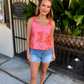 Sophia Botanical Top- Pink