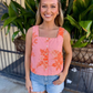 Sophia Botanical Top- Pink