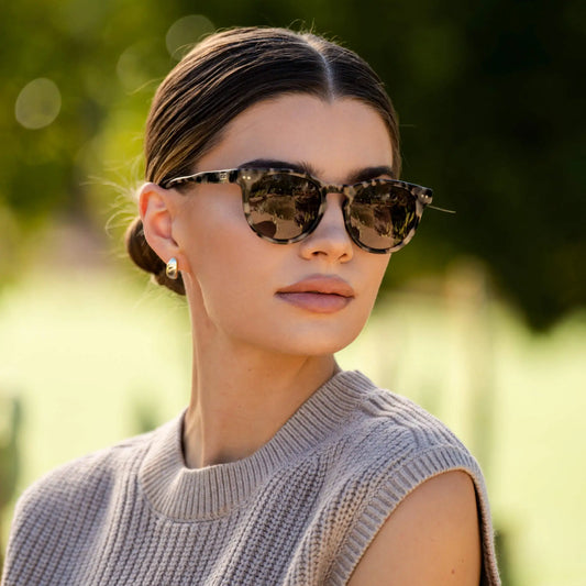 Sunglasses- Tate Beige Tort/Brown