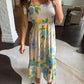 Fresh Cut Maxi Dress- Cream