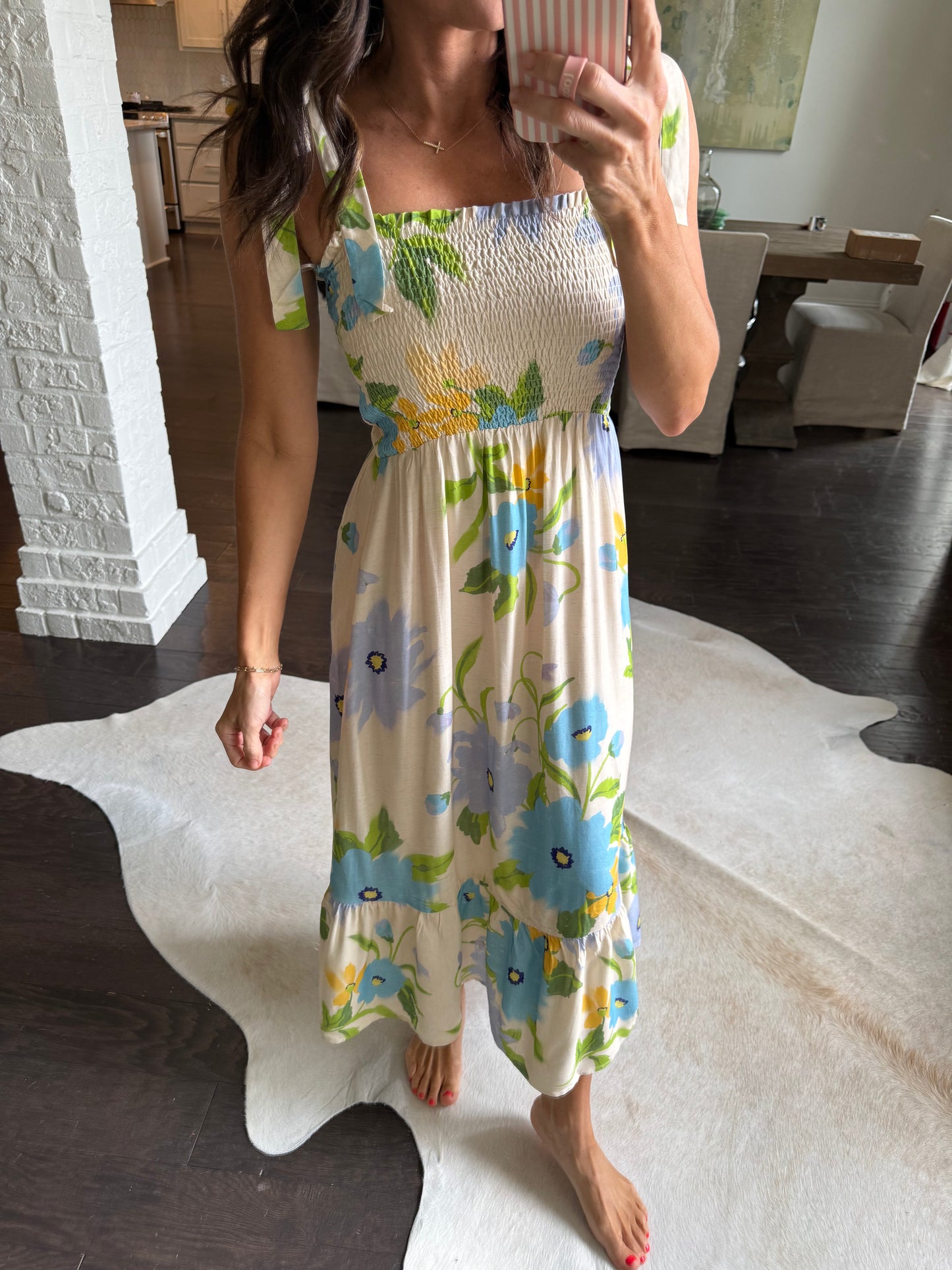 Fresh Cut Maxi Dress- Cream