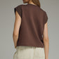 Campo Cap Sleeve Top- Brown