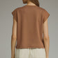Campo Cap Sleeve Top- Mocha