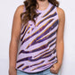Tiger Sequin Stripe Tank- Lavender