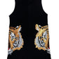 SC Tiger Head Tank Dress- Black