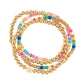4 Row Pearl Bead Bracelet- Pink