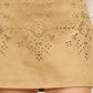 Nia Faux Suede Skirt- Tan