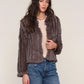 Rosa Fur Jacket- Mushroom