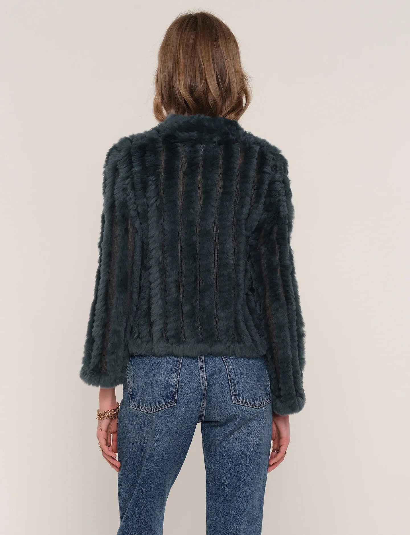 Rosa Fur Jacket- Jungle