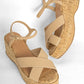 Indiana Platform Sandal- Nude
