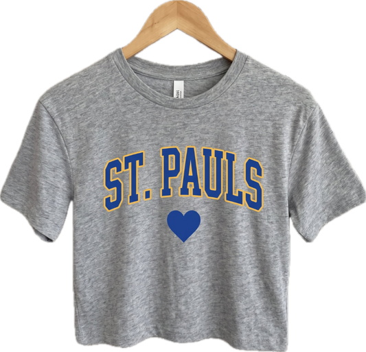 St. Paul's Heart Tee- Grey