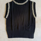 Glamour Edge Rhinestone Tank- Black