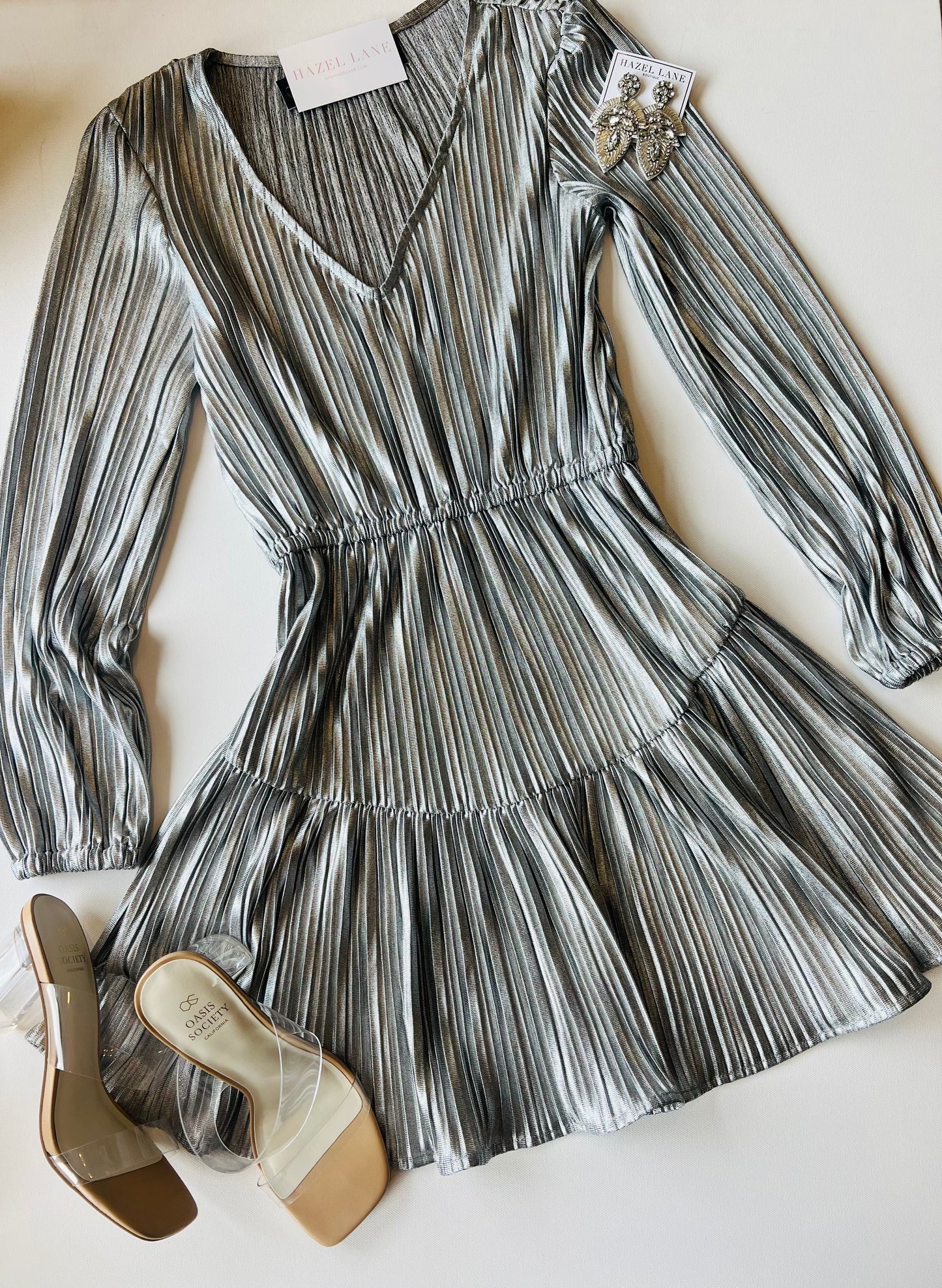 Kara Dress- Gunmetal