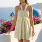 Lemon Breeze Halter Dress