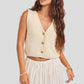 Seven Seas Sweater Vest- Cream