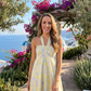 Lemon Breeze Halter Dress