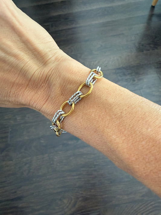 Roxy Two Tone Bracelet- Mini