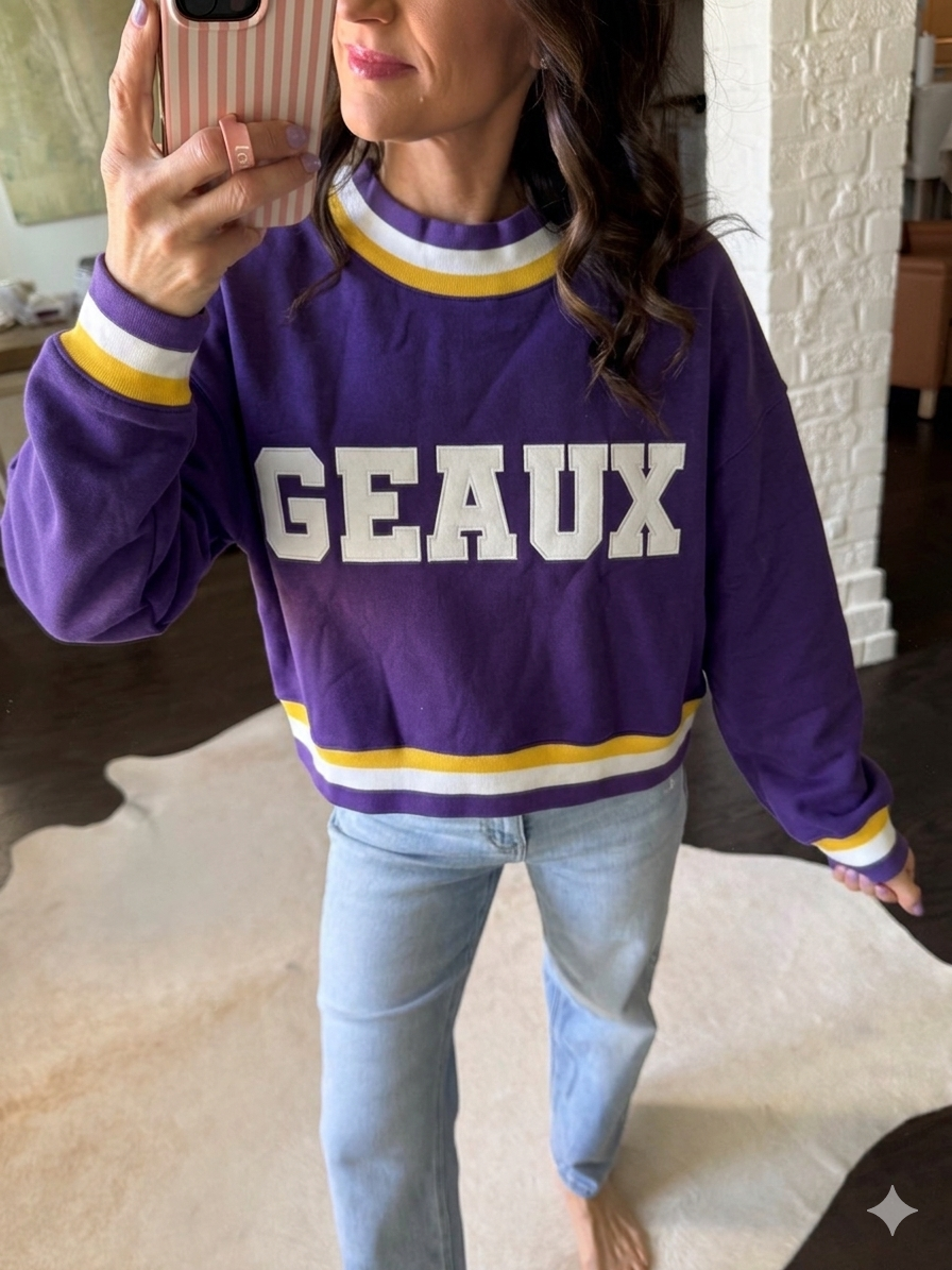 Geaux Squad Mock Sweatshirt
