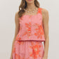 Sophia Botanical Top- Pink