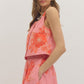 Sophia Botanical Top- Pink
