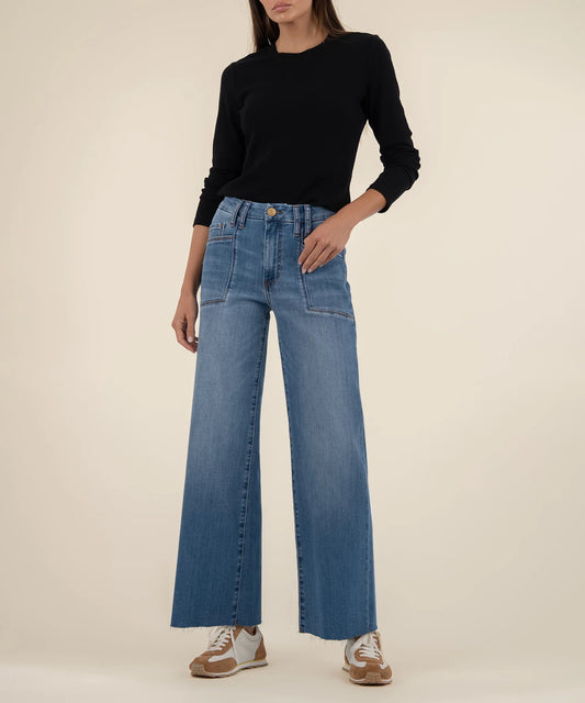Meg (Earn) HR Wide Leg Denim